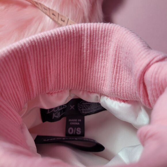 Dolls Kill Spongebob Patrick Pink Faux Fur Leg Warmers Cosplay Halloween Costume - Picture 8 of 12